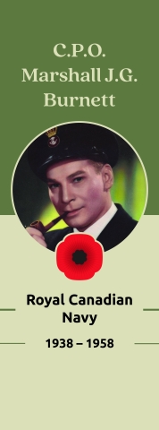 Veteran Memorial Banners CPO Marshall JG Burnett