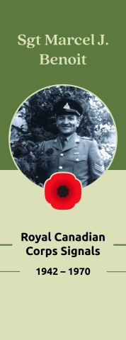 Veteran Street Banners Marcel Benoit